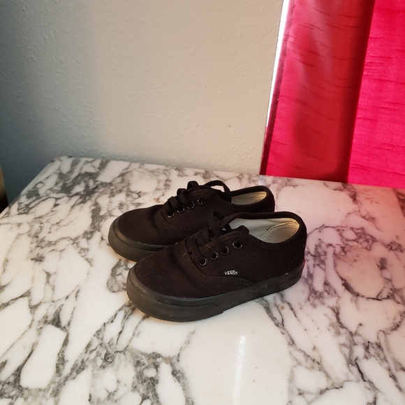 Vans Other - All black toddler Van's 6